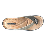 Women's Dafni Khaki Wedge Sandals - TLW Shoes