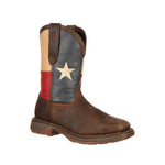 Durango Rebel Men's Steel Toe Texas Flag Western Work Boots Db021 In Brown - TLW Shoes