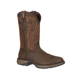 Durango Rebel Men's Western 12" Pull - on Work Boots Db5464 In Chocolate Wyoming - TLW Shoes