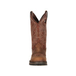 Durango Rebel Men's Brown Saddle Western Boots Db5474 In Dusk Velocity And Bark Brown - TLW Shoes