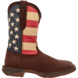 Durango Rebel Men's Patriotic Pull - On Western Flag Boots Db5554 In Brown - TLW Shoes