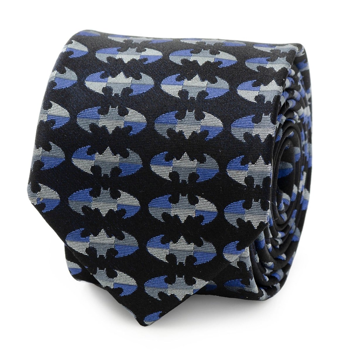 DC Batman Blue Blocked Black Men's Tie - TLW Shoes