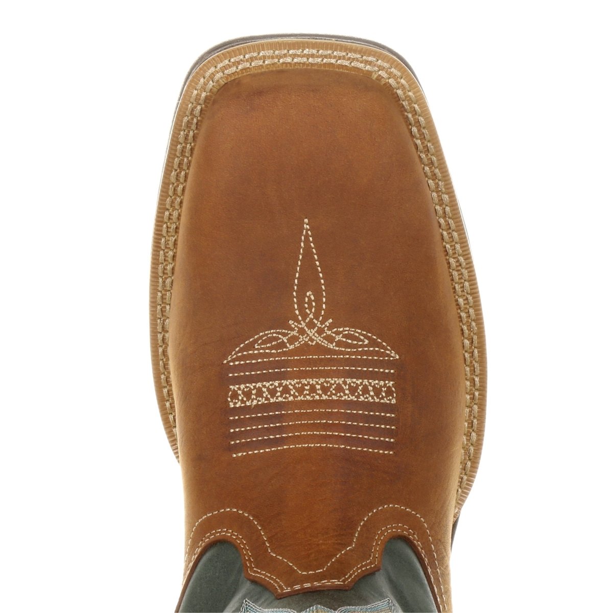 Durango Rebel Men's Western 12" Pull - on Work Boots Ddb0131 In Saddlehorn And Clover - TLW Shoes