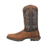 Durango Rebel Men's Western 12" Pull - on Work Boots Ddb0135 In Chocolate And Midnight - TLW Shoes