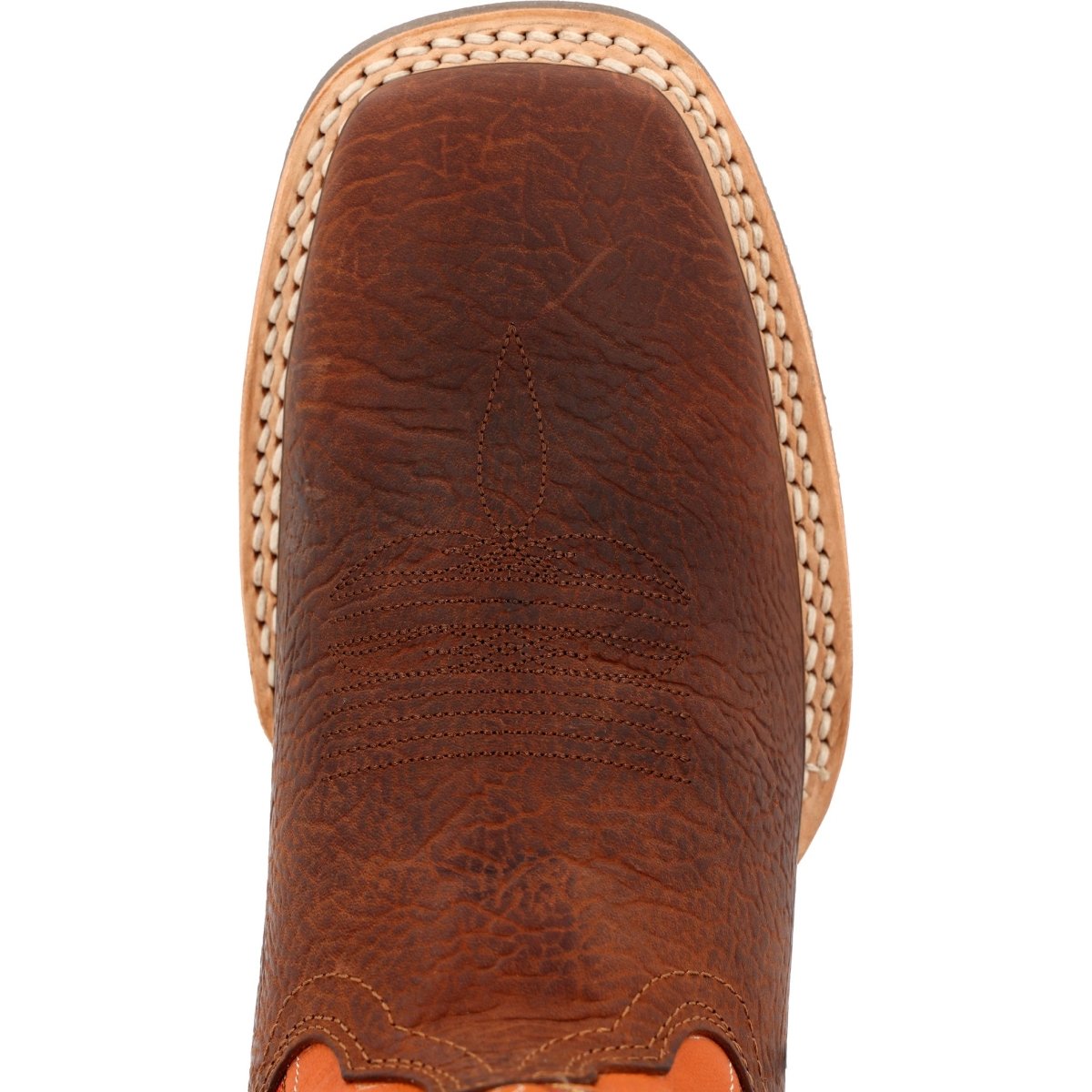 Durango Rebel Pro Men's Pull - on Western Work Boots Ddb0230 In Brown And Orange - TLW Shoes