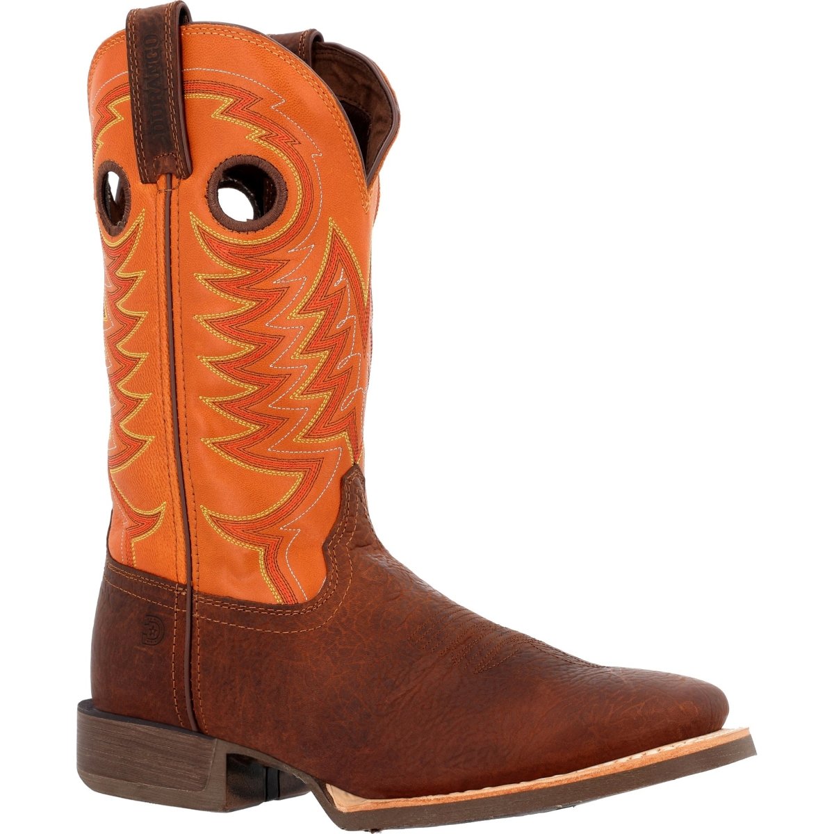 Durango Rebel Pro Men's Pull - on Western Work Boots Ddb0230 In Brown And Orange - TLW Shoes