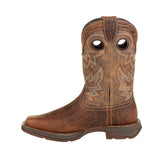 Durango Rebel Men's Western 11" Pull - on Work Boots Ddb0271 In Trail Brown - TLW Shoes