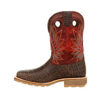 Durango Maverick Pro Men's Steel Toe Waterproof Western Work Boots Ddb0301 In Safari Elephant And Crimson - TLW Shoes