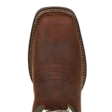 Durango Rebel Men's Western 12" Pull - on Work Boots Ddb0313 In Brown And Army Green - TLW Shoes