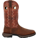 Durango Rebel Men's Western 12" Pull - on Work Boots Ddb0327 In Cimarron Brown - TLW Shoes