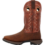 Durango Rebel Men's Western 12" Pull - on Work Boots Ddb0327 In Cimarron Brown - TLW Shoes