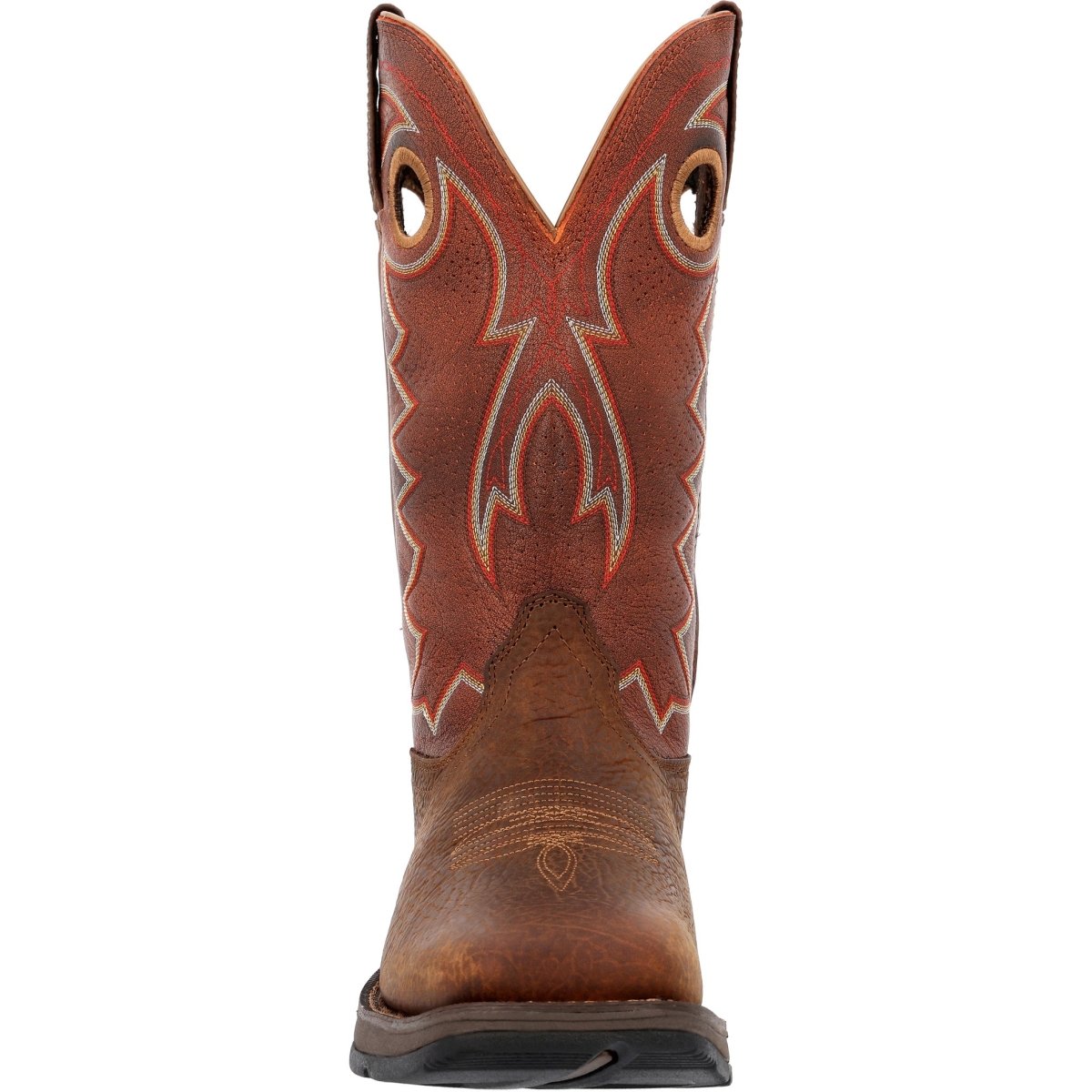 Durango Rebel Men's Western 12" Pull - on Work Boots Ddb0327 In Cimarron Brown - TLW Shoes