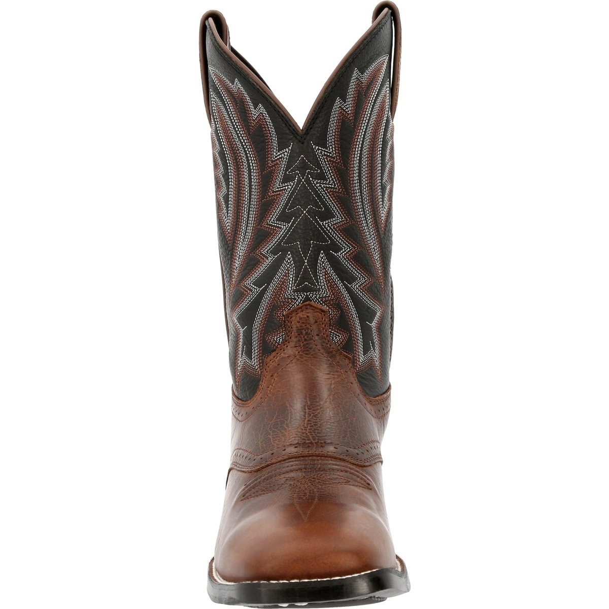 Durango Westward Men's 11” Western Pull - on Work Boots Ddb0351 In Dark Chestnut Black Onyx - TLW Shoes