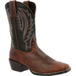 Durango Westward Men's 11” Western Pull - on Work Boots Ddb0351 In Dark Chestnut Black Onyx - TLW Shoes