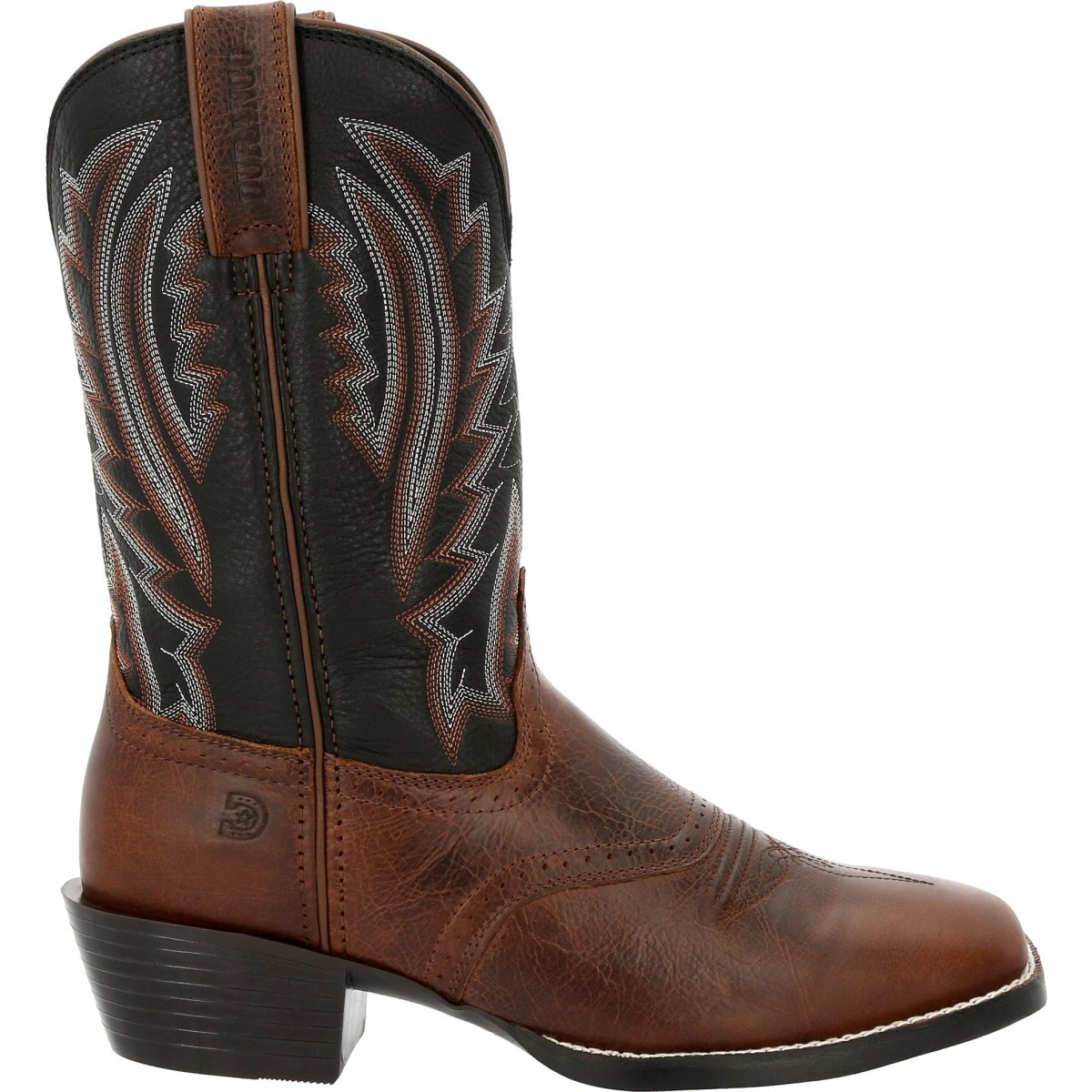 Durango Westward Men's 11” Western Pull - on Work Boots Ddb0351 In Dark Chestnut Black Onyx - TLW Shoes