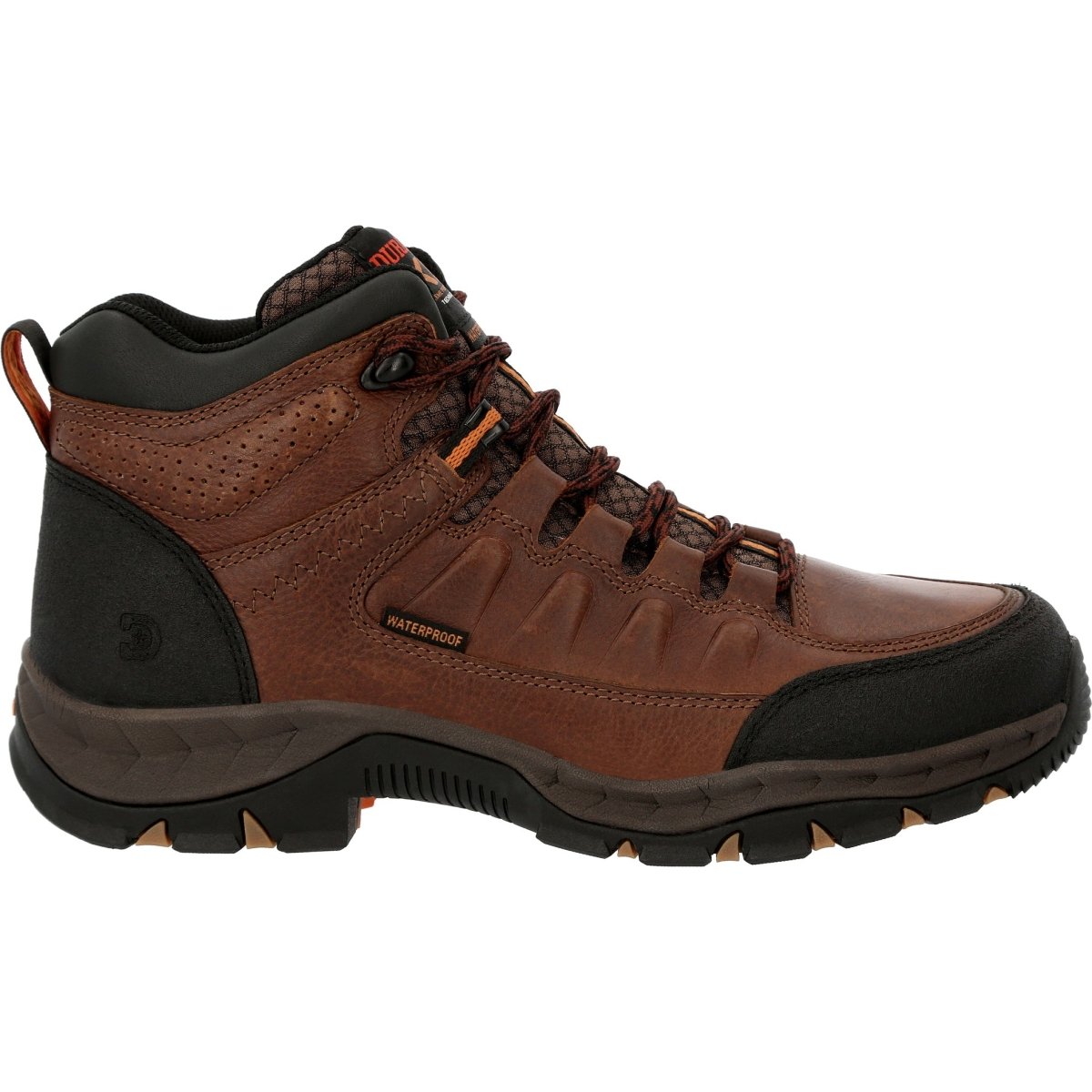 Durango Renegade Xp 5" Dark Earth Waterproof Hiker Men's Boots Ddb0364 In Matte Black Pirarucu - TLW Shoes