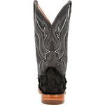 Durango Premium Exotics Men's Western Boots Ddb0381 In Matte Black Pirarucu - TLW Shoes