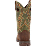 Durango Rebel Men's Western Boots Ddb0390 In Dark Chestnut And Hunter Green - TLW Shoes