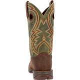 Durango Rebel Men's Western Boots Ddb0390 In Dark Chestnut And Hunter Green - TLW Shoes