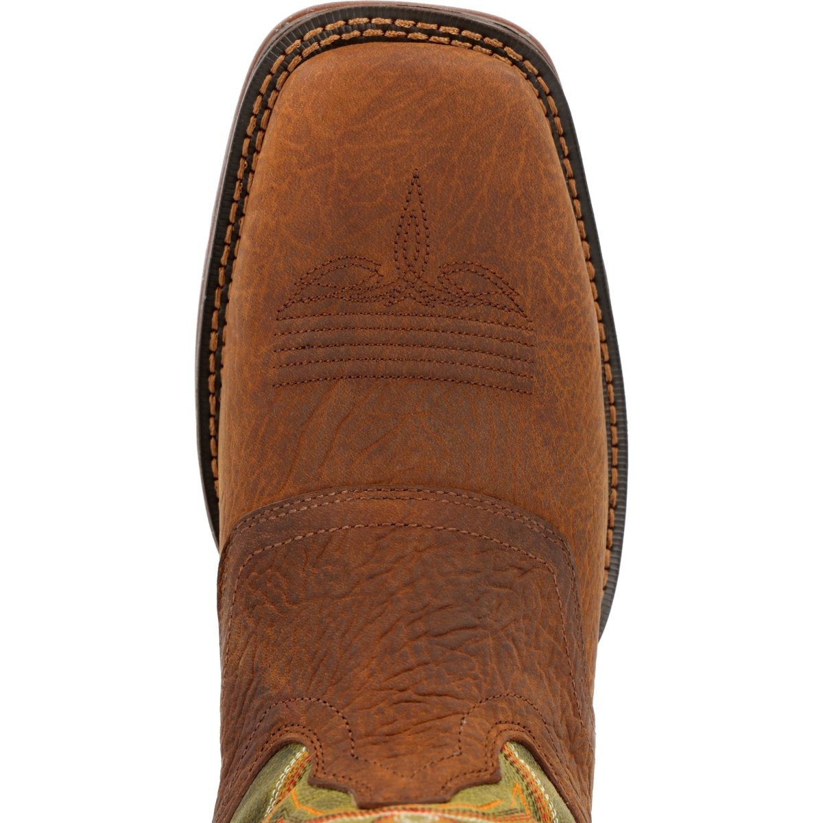 Durango Rebel Men's Western Boots Ddb0390 In Dark Chestnut And Hunter Green - TLW Shoes