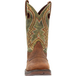 Durango Rebel Men's Western Boots Ddb0390 In Dark Chestnut And Hunter Green - TLW Shoes