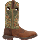 Durango Rebel Men's Western Boots Ddb0390 In Dark Chestnut And Hunter Green - TLW Shoes