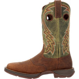 Durango Rebel Men's Western Boots Ddb0390 In Dark Chestnut And Hunter Green - TLW Shoes