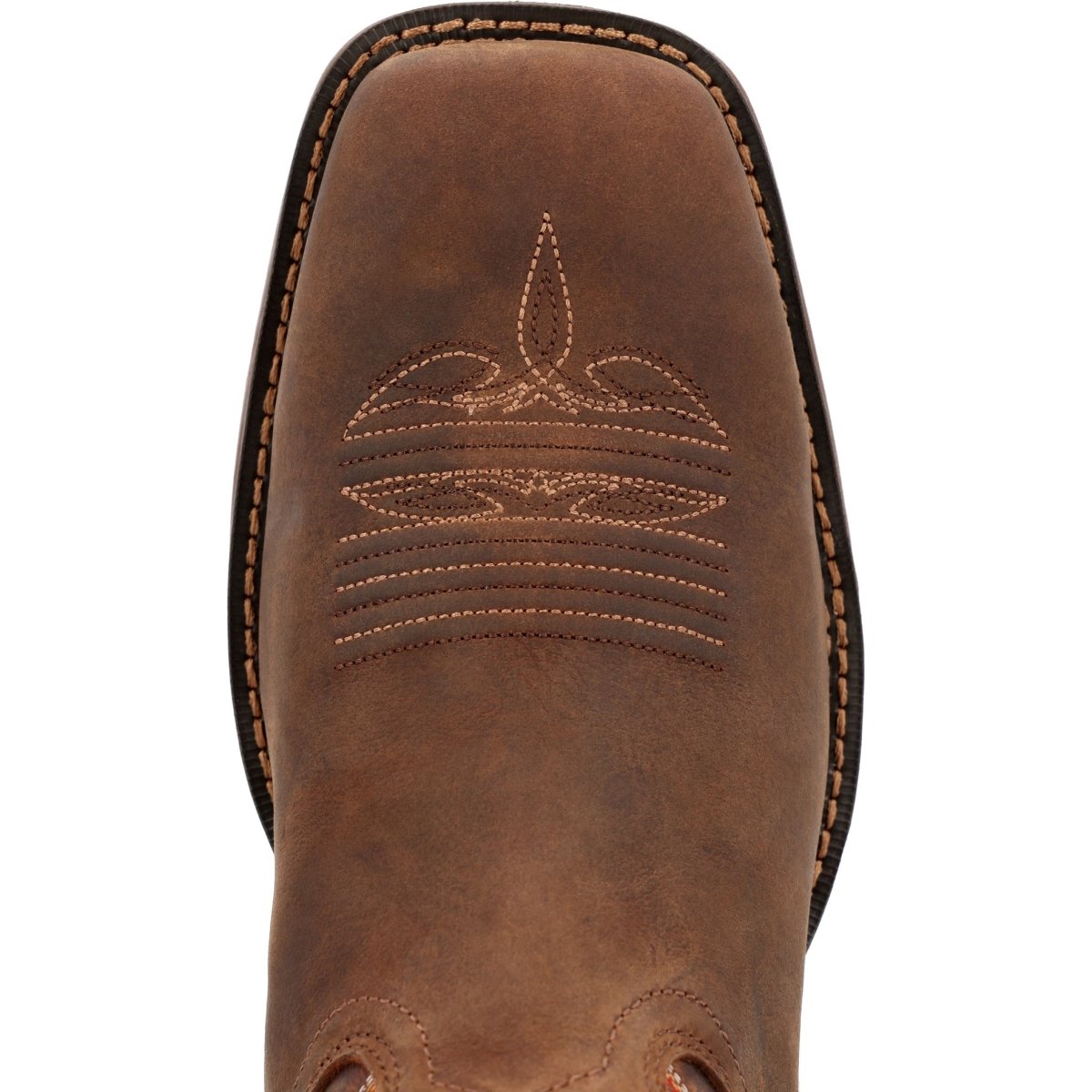 Durango Rebel Men's Western 12" Pull - on Work Boots Ddb0393 In Dark Chestnut - TLW Shoes