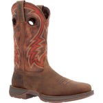 Durango Rebel Men's Western 12" Pull - on Work Boots Ddb0393 In Dark Chestnut - TLW Shoes