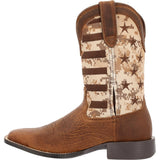 Durango Westward Men's 11” Western Pull - on Work Boots Ddb0397 In Saddlehorn And Digi Camo Flag - TLW Shoes