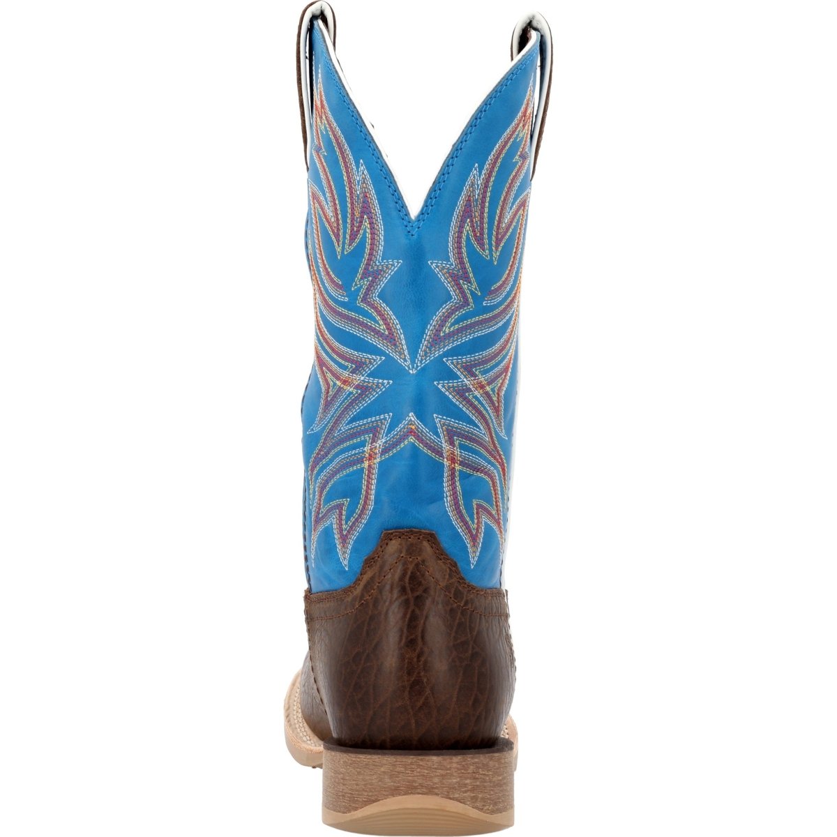 Durango Rebel Pro Men's Pull - on Western Work Boots Ddb0421 In Bay Brown And Brilliant Blue - TLW Shoes