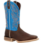 Durango Rebel Pro Men's Pull - on Western Work Boots Ddb0421 In Bay Brown And Brilliant Blue - TLW Shoes