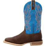 Durango Rebel Pro Men's Pull - on Western Work Boots Ddb0421 In Bay Brown And Brilliant Blue - TLW Shoes