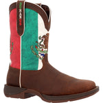 Durango Rebel Men's Mexico Flag Western Pull - on Work Boots Ddb0430 In Brown - TLW Shoes