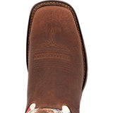 Durango Rebel Men's Mexico Flag Western Pull - on Work Boots Ddb0430 In Brown - TLW Shoes