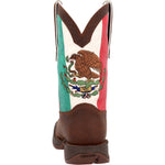 Durango Rebel Men's Mexico Flag Western Pull - on Work Boots Ddb0430 In Brown - TLW Shoes