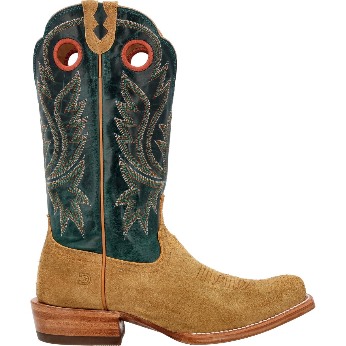 Durango PRCA Collection Men's 13" Western Boots Ddb0465 In Goldenrod And Deep Teal - TLW Shoes