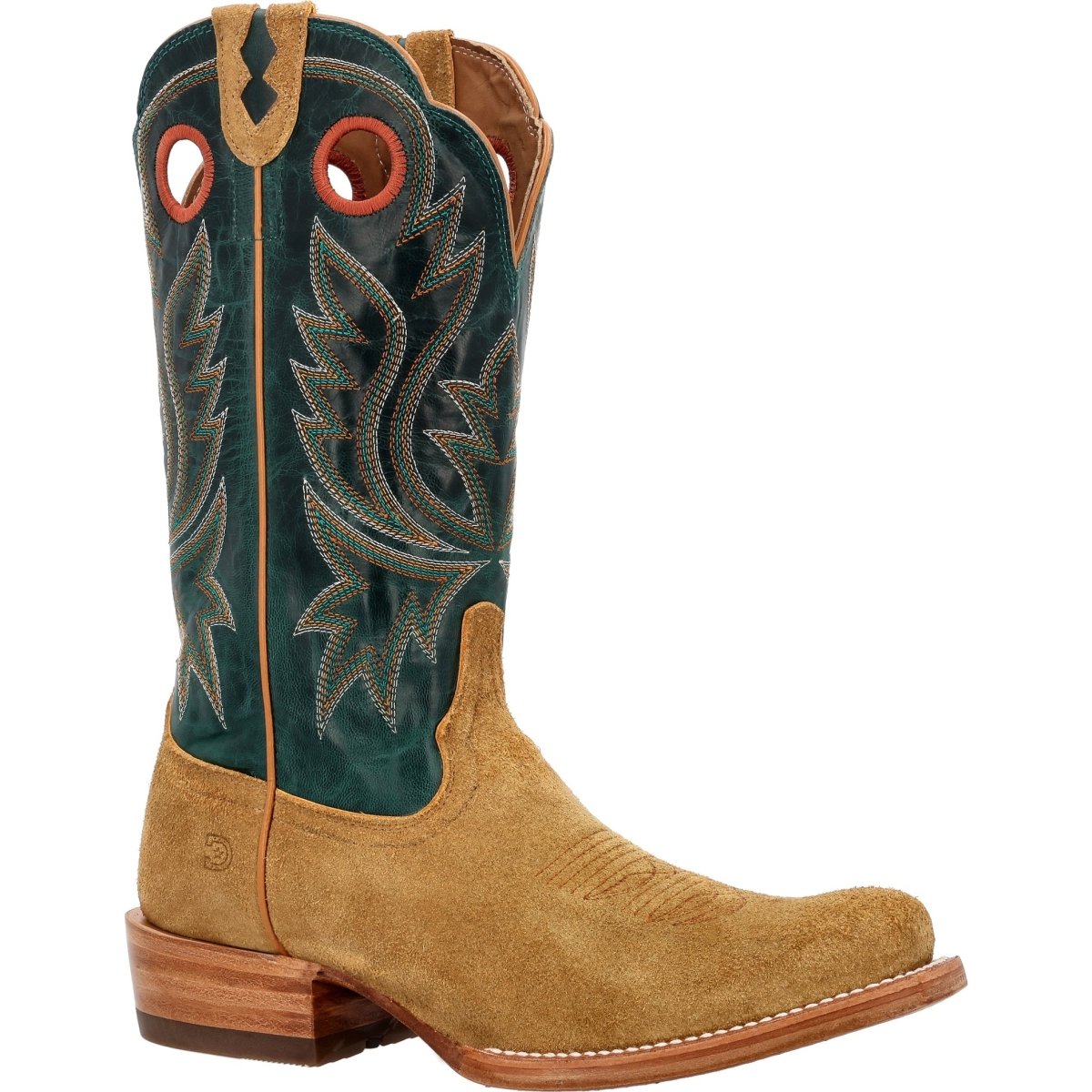 Durango PRCA Collection Men's 13" Western Boots Ddb0465 In Goldenrod And Deep Teal - TLW Shoes