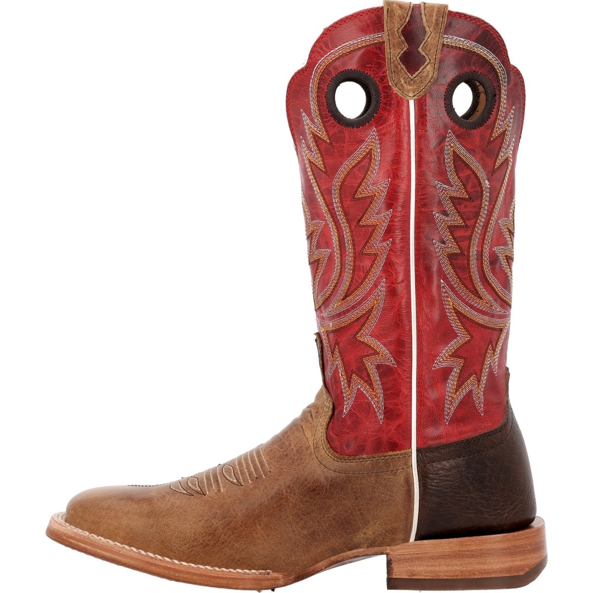 Durango PRCA Collection Men's Bison Western Boots Ddb0468 In Sand Tobacco And Cayenne - TLW Shoes