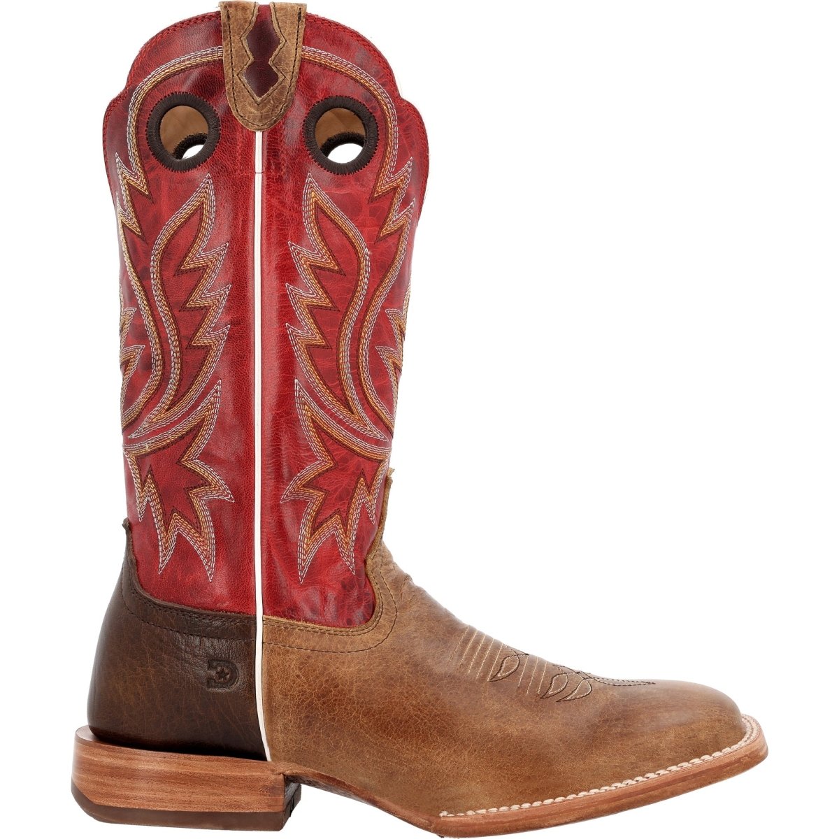 Durango PRCA Collection Men's Bison Western Boots Ddb0468 In Sand Tobacco And Cayenne - TLW Shoes