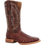 Durango Prca Collection Caiman Belly Men's Western Boots Ddb0471 In Cognac And Cigar - TLW Shoes