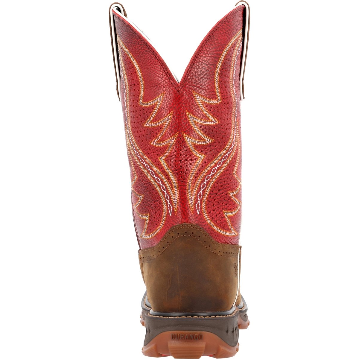 Durango Maverick Xp Men's Ventilated with InsulKul™ Work Boots Ddb0479 In Briar Brown And Crimson Red - TLW Shoes