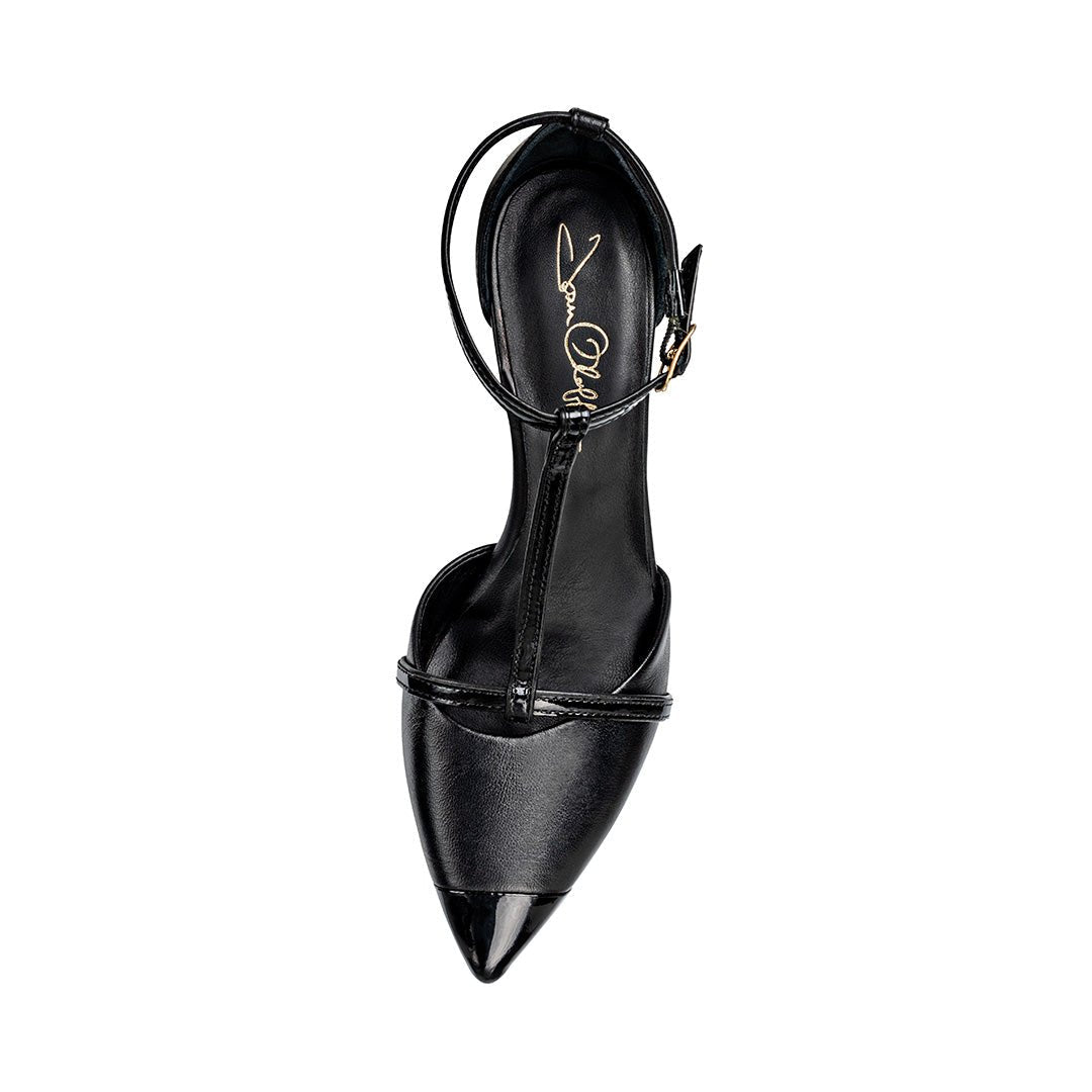 Desiree Black Nappa / Black Patent - TLW Shoes
