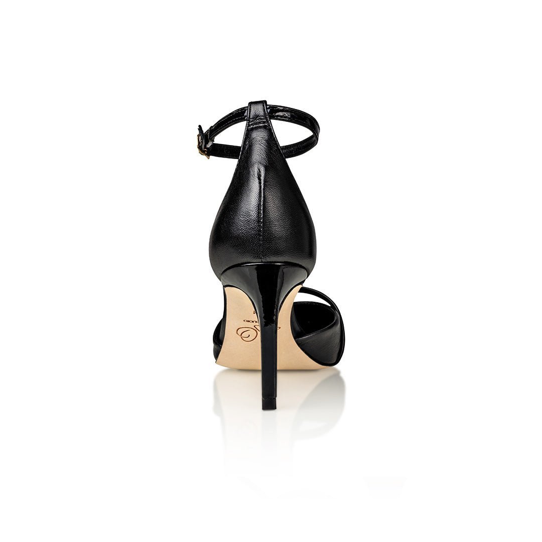 Desiree Black Nappa / Black Patent - TLW Shoes