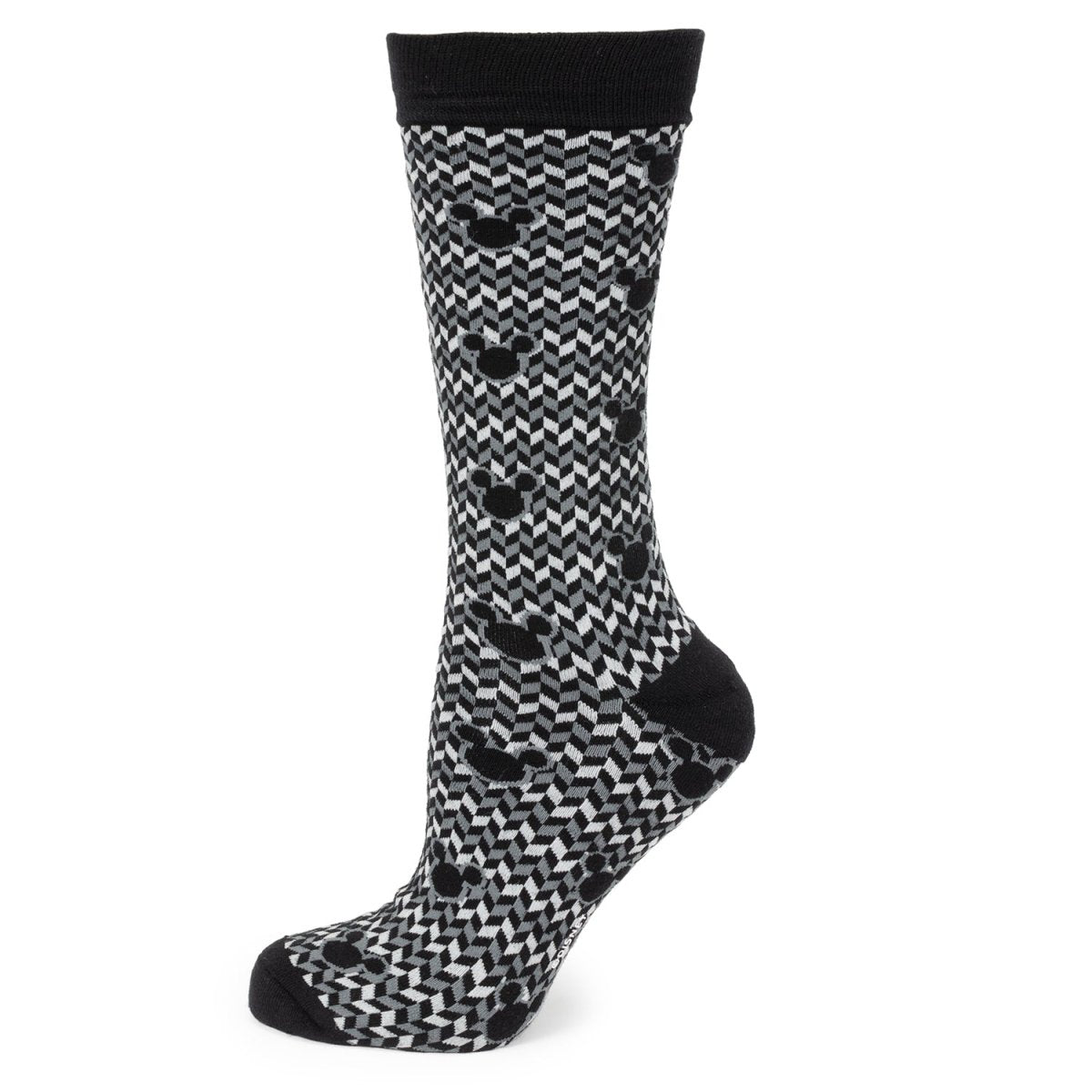 Disney Mickey Mouse Silhouette Chevron Sock - TLW Shoes