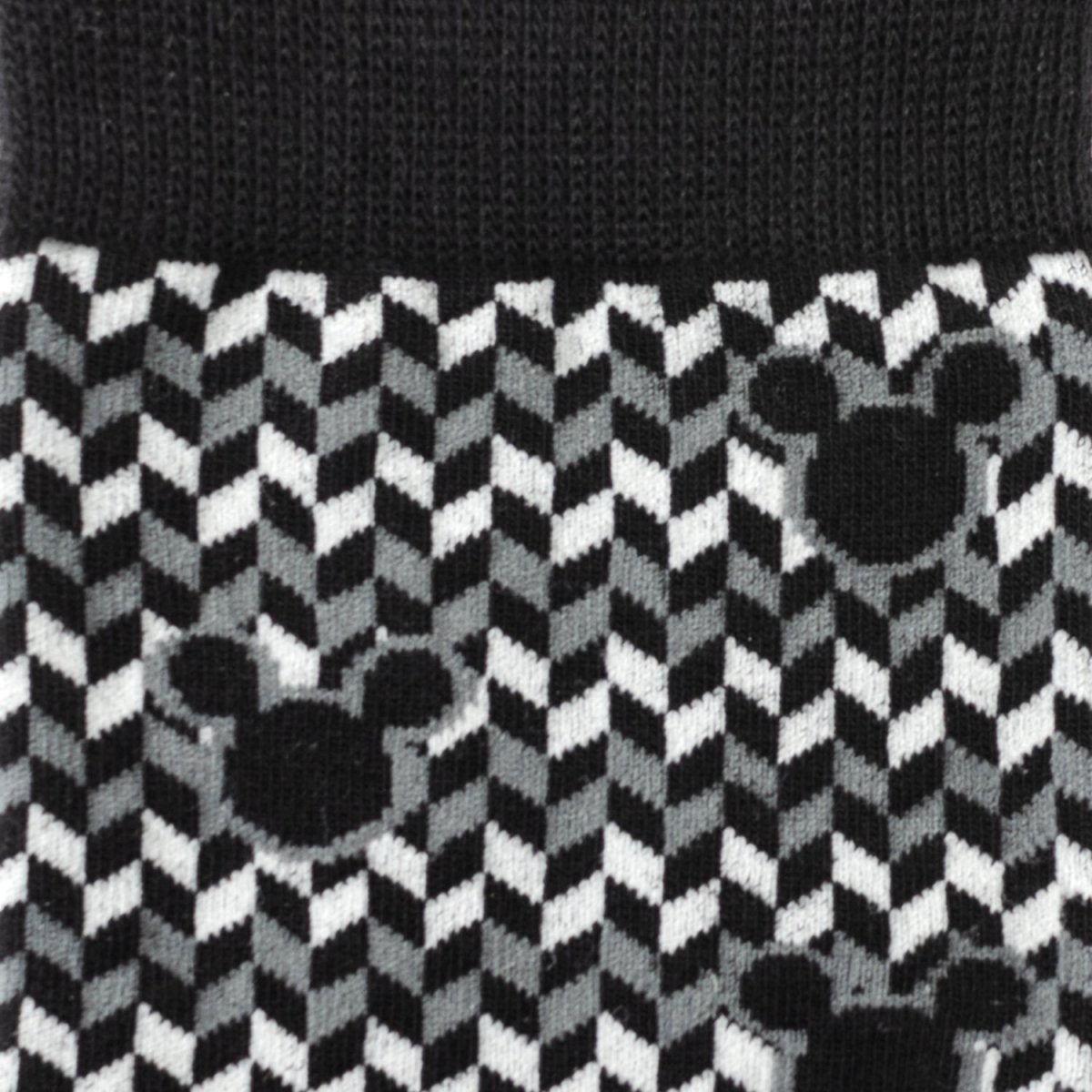 Disney Mickey Mouse Silhouette Chevron Sock - TLW Shoes