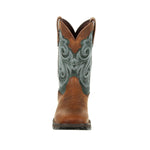 Durango Lady Rebel Women's 10" Saddle Western Work Boots Drd0312 In Brown Evergreen - TLW Shoes