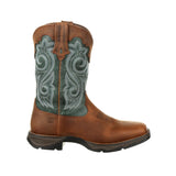 Durango Lady Rebel Women's 10" Saddle Western Work Boots Drd0312 In Brown Evergreen - TLW Shoes