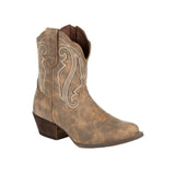 Durango Crush Women's Distressed Shortie Western Boots Drd0372 In Driftwood - TLW Shoes