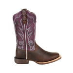 Durango Lady Rebel Pro Women's 12" Western Boots Drd0377 In Oilded Brown And Plum - TLW Shoes